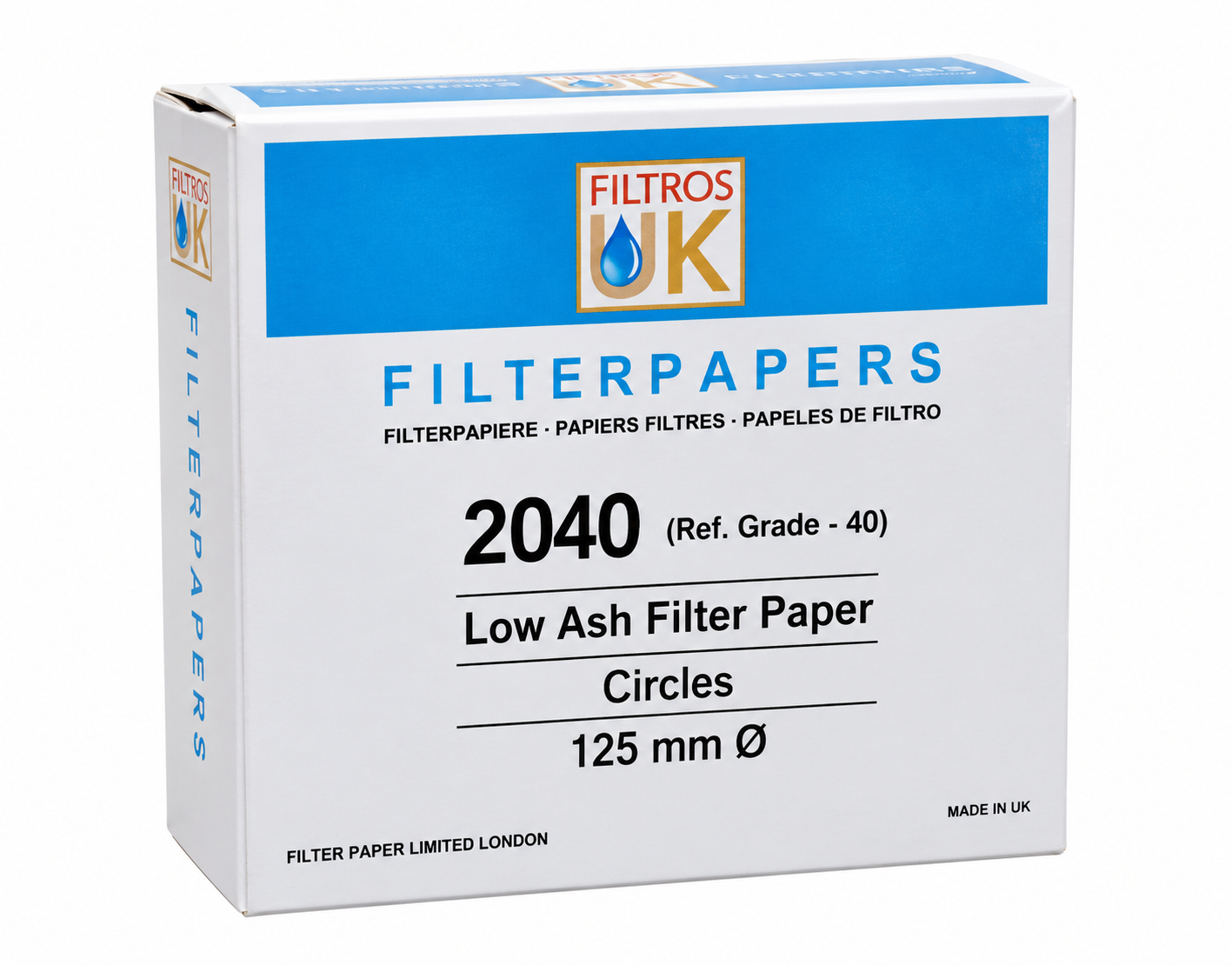 Low Ash Filter Papers – Grade 2040 (Ref. Grade – 40)