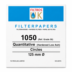 Quantitative Hardened Low Ash Filter Paper – Grades 1050