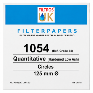 Quantitative Hardened Low Ash Filter Paper – Grades 1054