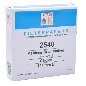 Quantitative Hardened Ashless Filter Paper – Grade 2540