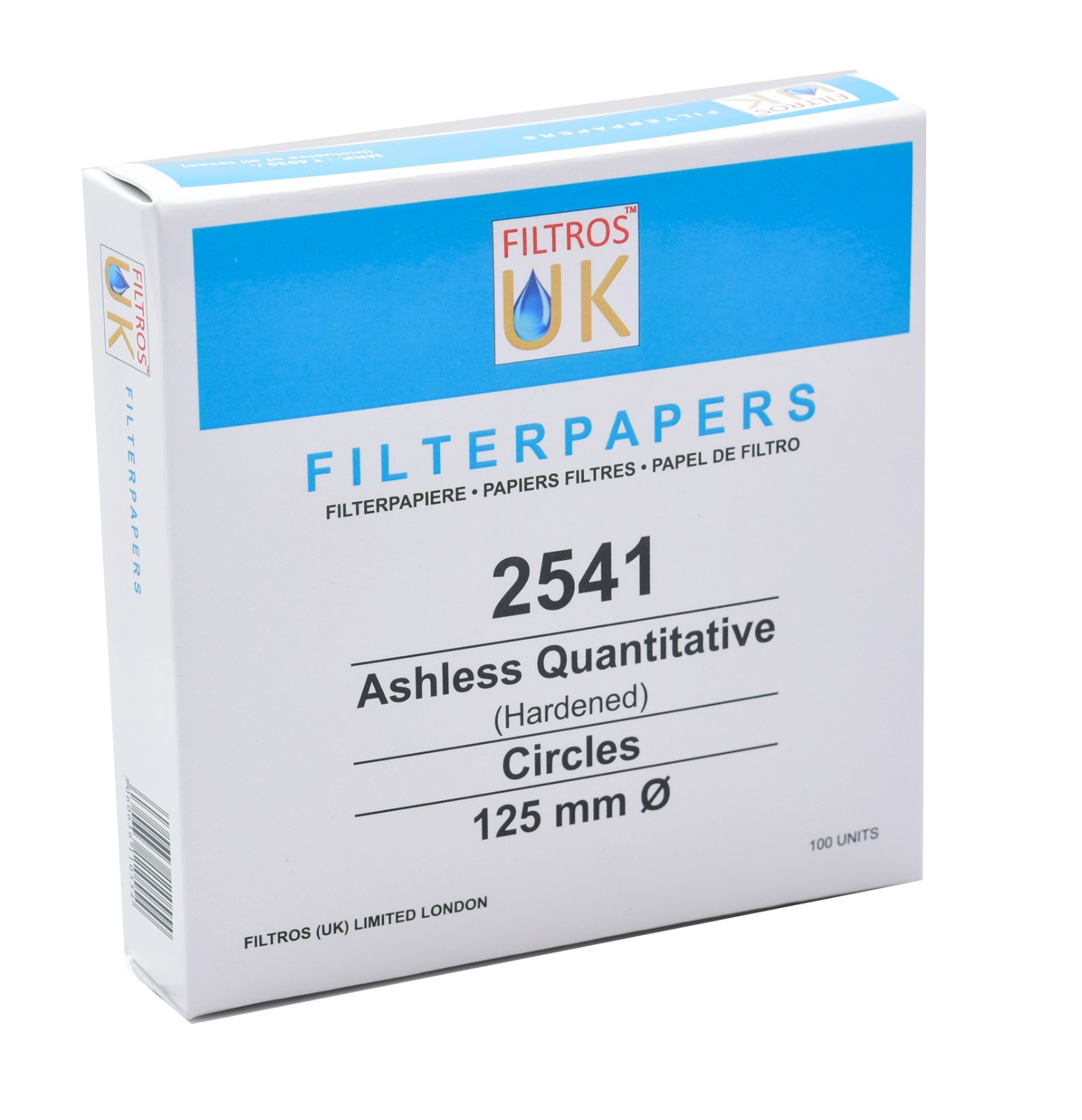 Quantitative Hardened Ashless Filter Paper – Grade 2541